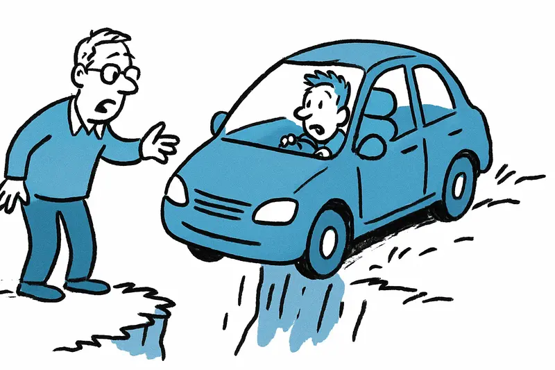 Coche familiar cae por un talud en Sant Elm: joven de 18 años conducía sin licencia ni seguro