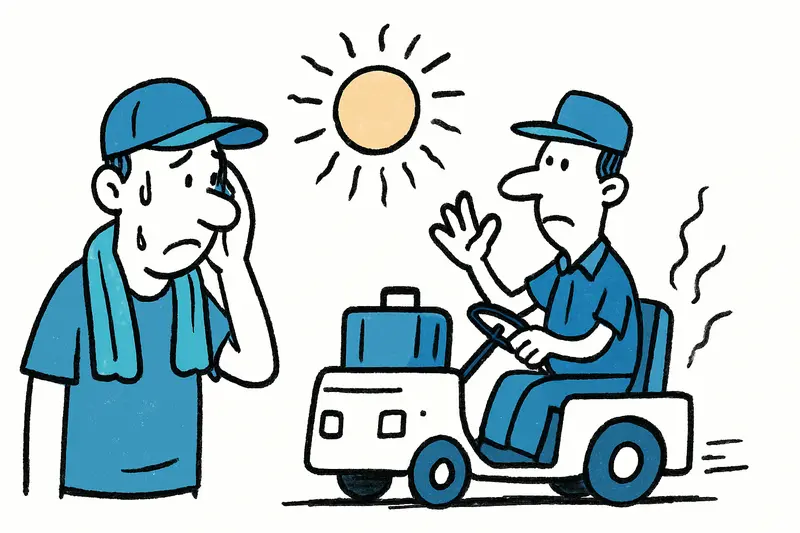 55 grados en la plataforma: ¿Quién protege a los agentes de rampa en el aeropuerto?