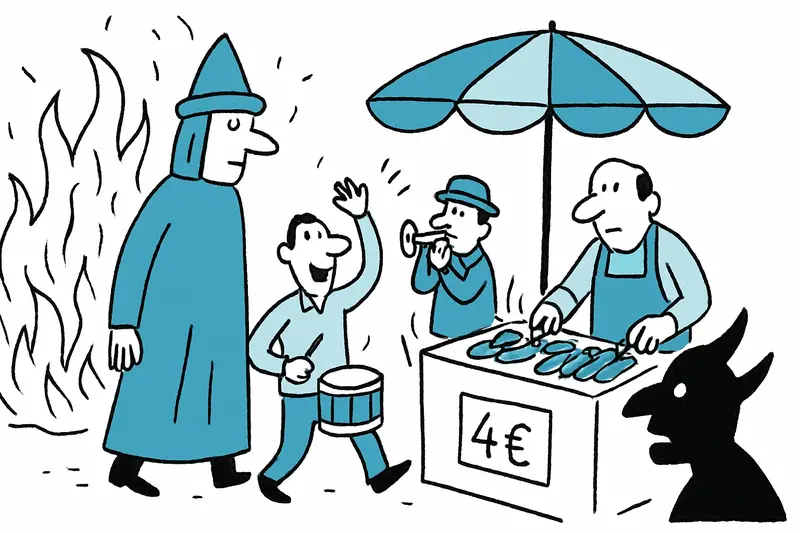 Algaida chisporrotea: Fiesta de Sant Honorat con correfoc y aroma a barbacoa