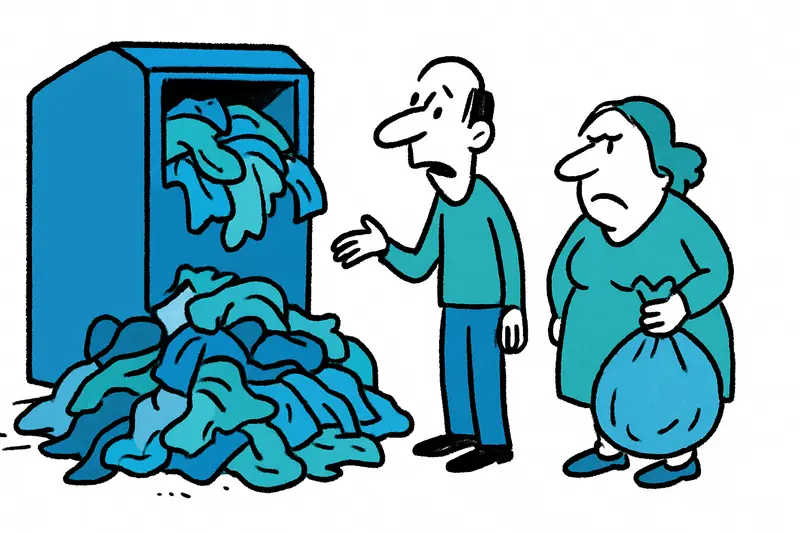 Contenedores de ropa usada en las Baleares: entre buenas intenciones y bolsas empapadas