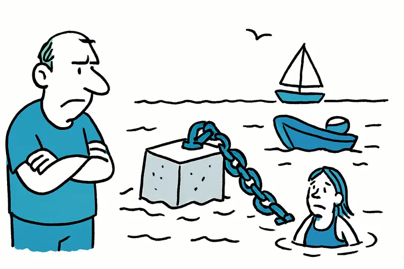 Caos de anclas frente a Alcúdia: bloques de hormigón, cadenas y el riesgo para los bañistas