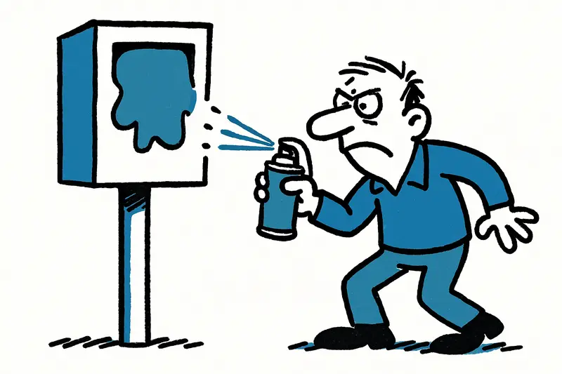 Ataque a un radar en Palma: pintura, preguntas, soluciones