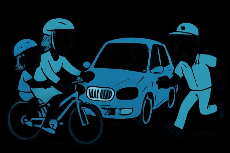 Accidente en la MA-1: madre y hija en bicicleta arrolladas por un compatriota — ¿Quién protege a los ciclistas aquí?