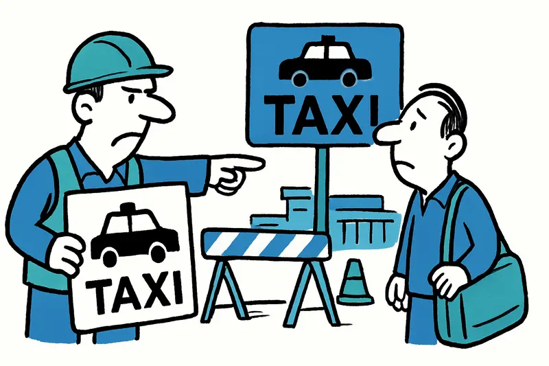 Obras en el aeropuerto de Palma: la parada de taxis junto a la terminal se traslada