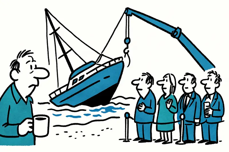 Cuando un naufragio se convierte en un espectáculo de pago: el rescate del yate encallado en Son Servera