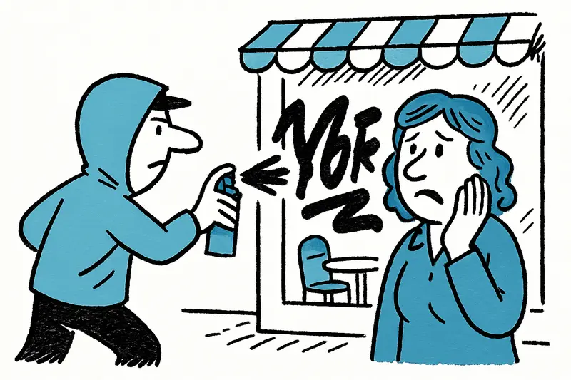 Pintadas en Pere Garau: por qué el spray anti‑turismo también afecta a los residentes