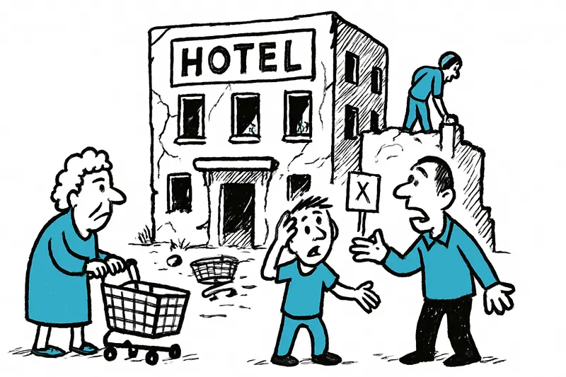 Hotel ocupado en s'Arenal: ¿Quién protege al vecindario?