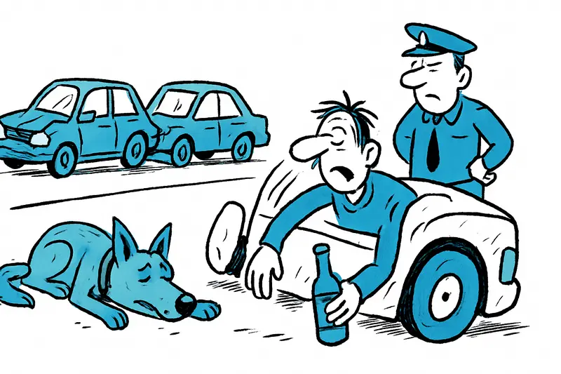 Borracho y perro sin asegurar: accidente en Alcúdia plantea dudas sobre la seguridad vial