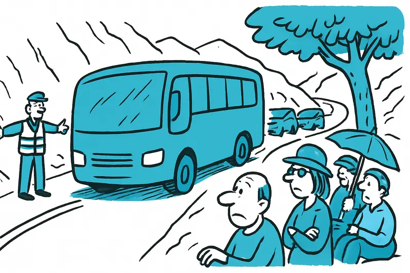 Bloqueo en la Ma-10: por qué un autobús pinchado paraliza la Tramuntana