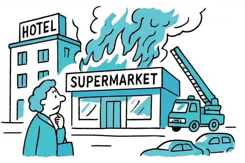 Incendio en Can Pastilla: supermercado detrás de un hotel queda completamente calcinado – un análisis realista