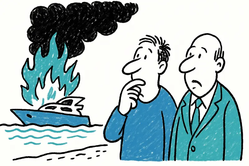 Yate en llamas en Ibiza: humo sobre la isla y preguntas abiertas