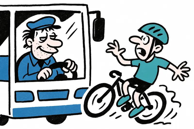 Conductor de autobús bajo drogas impacta a ciclista en la Ma-3413: Más que un accidente