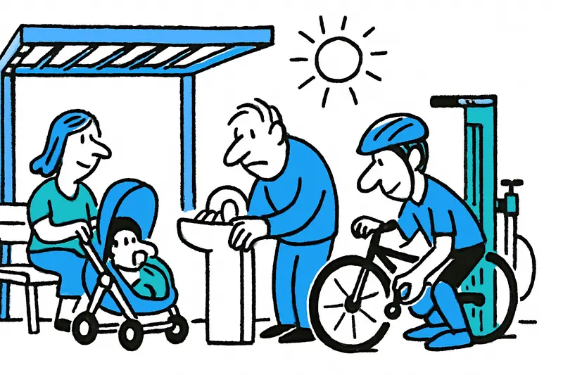 Cala Millor contra el calor: el paseo marítimo tendrá sombra, fuentes de agua y estaciones de reparación de bicicletas