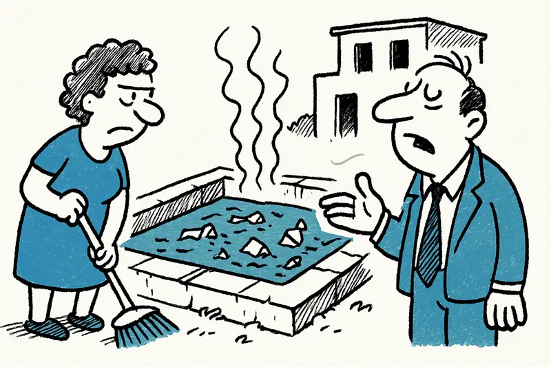 Can Picafort: La piscina olvidada, el hedor y la cuestión de la responsabilidad