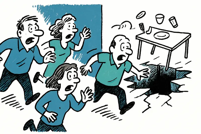 Derrumbe en Santa Ponsa: comedor se hunde – Huéspedes huyen, dos leves heridos