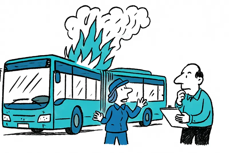 Autobús articulado de EMT se incendia en la MA-1: cuestiones de mantenimiento tras avería nocturna en Bendinat