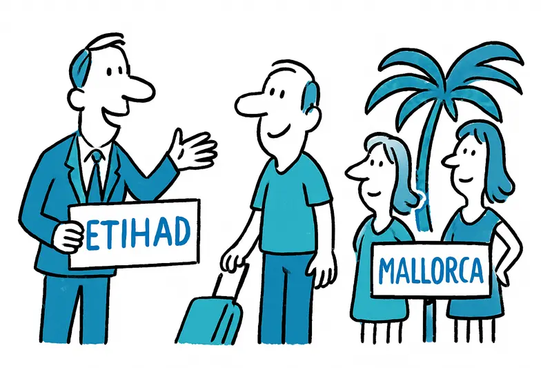 Etihad adelanta la temporada en Mallorca: más vuelos, más visitantes exigentes