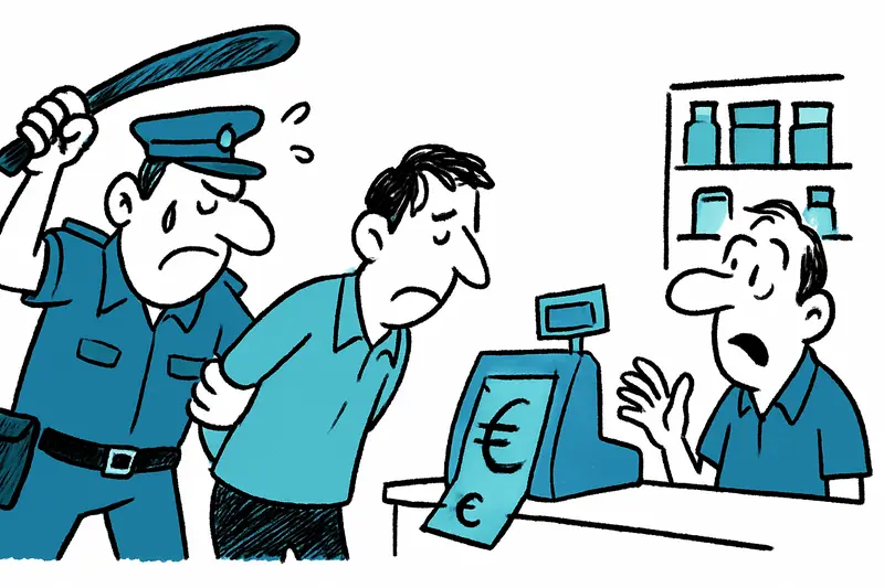 Detención en Palma: cuando la propia caja registradora se convierte en tentación — un reality-check