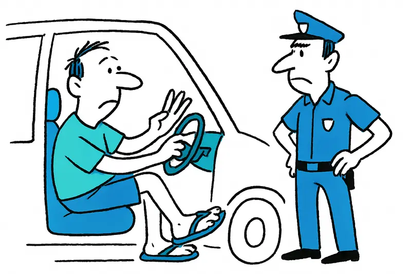 Chanclas al volante: ¿Quién decide si es peligroso?