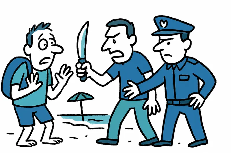 Momentos peligrosos en la Playa de Palma: cuchillo, robo y la pregunta sobre más seguridad