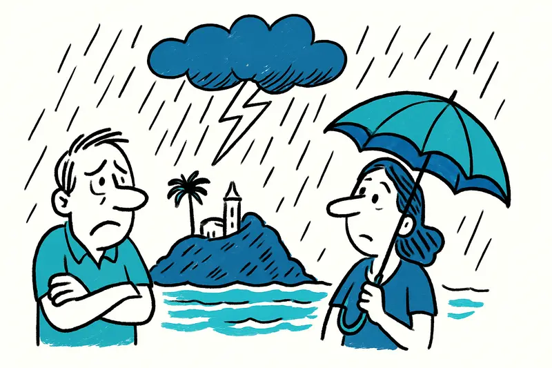 Tormentas enfrían la isla — pero esto es solo el comienzo