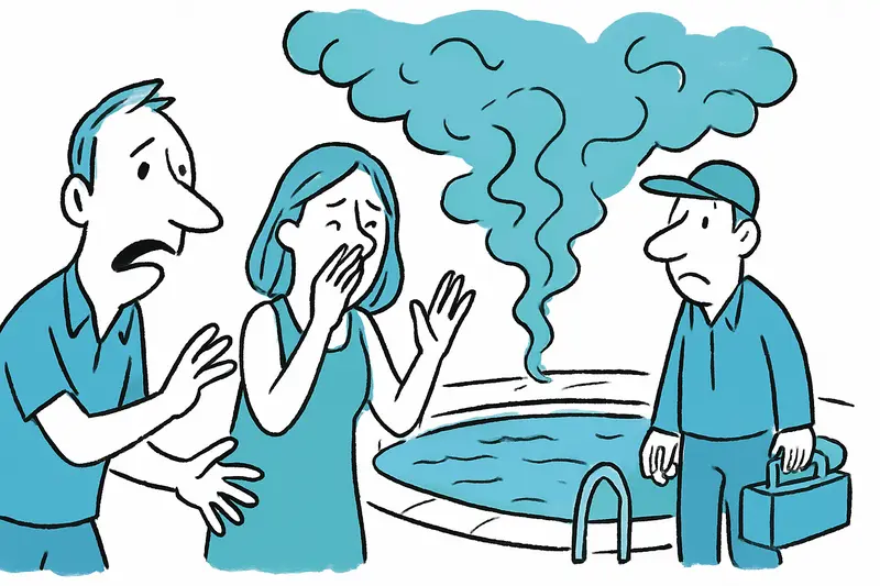 Gas tóxico de repente en la piscina del hotel: ¿quién responde, quién protege?