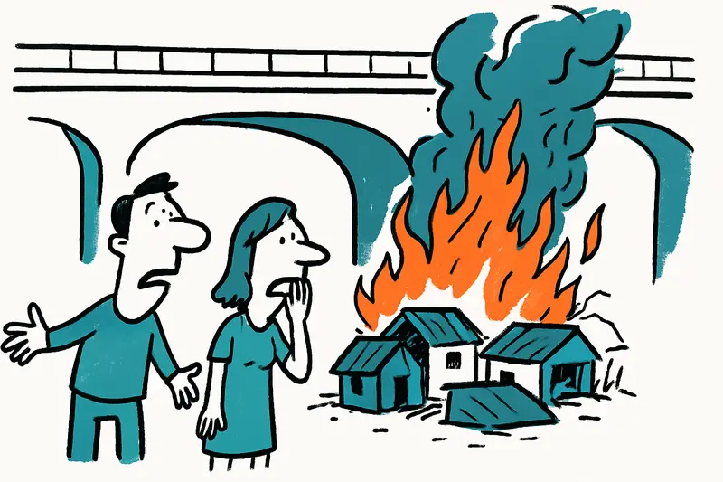 Gran incendio bajo el puente en Son Gotleu: por qué el asentamiento junto a la Ma-20 vuelve a ser peligroso