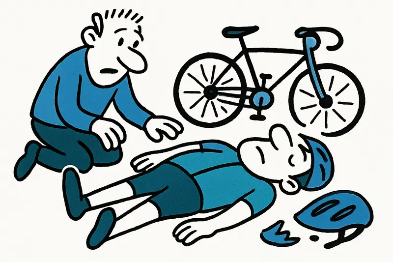 Casco destrozado, ciclista inconsciente: qué revela la caída en Andratx sobre la seguridad en Mallorca