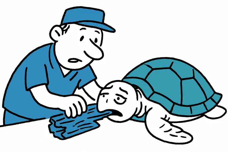 Madera en el intestino: cuando los restos flotantes ponen en peligro a las tortugas marinas