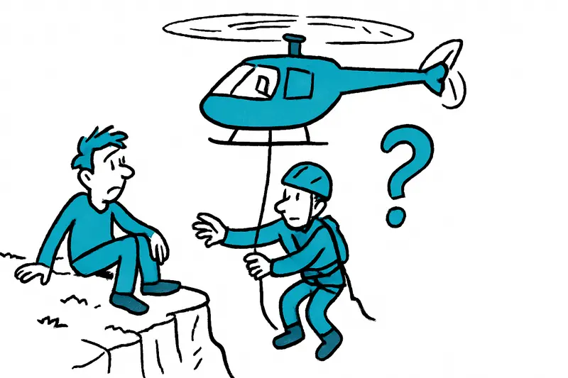 Intervención de helicóptero en el Penyal des Migdia: rescate logrado, quedan preguntas