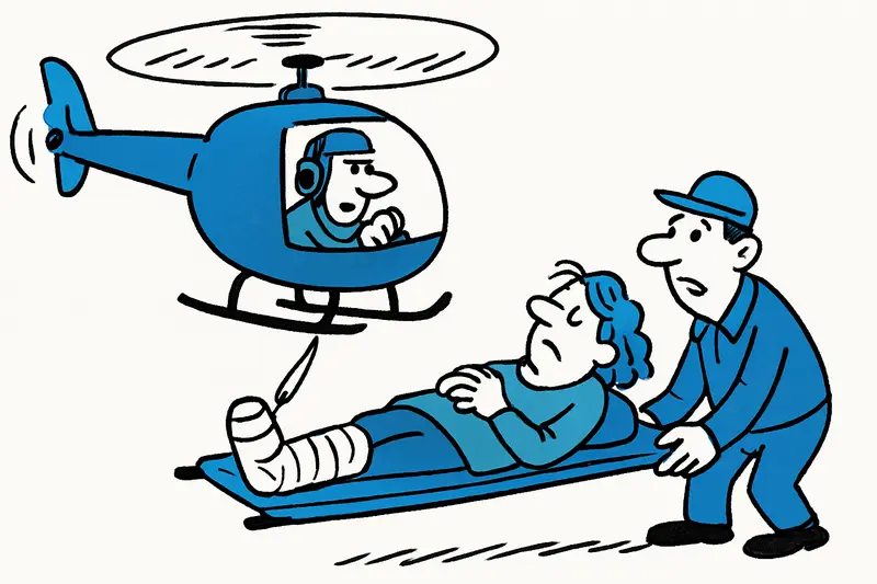 Rescate en helicóptero en Cala Rajada: senderista de 60 años trasladada tras fractura de tobillo