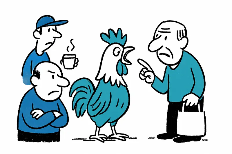 Cuando el gallo roba la mañana: El conflicto de las gallinas en la Plaza Mediterráneo