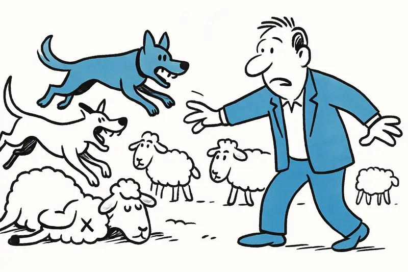 Nighttime dog incursions tear herd apart: Around 15 sheep killed near Felanitx