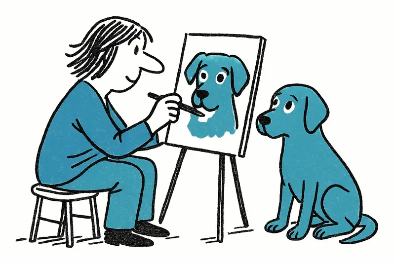 Mirada canina en acuarela: Cristina Cases convierte las patas en recuerdos inolvidables