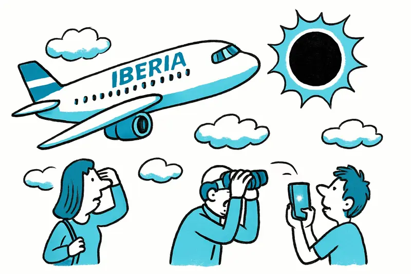 Sobre las nubes: Iberia vuela hacia el acontecimiento celeste de Mallorca
