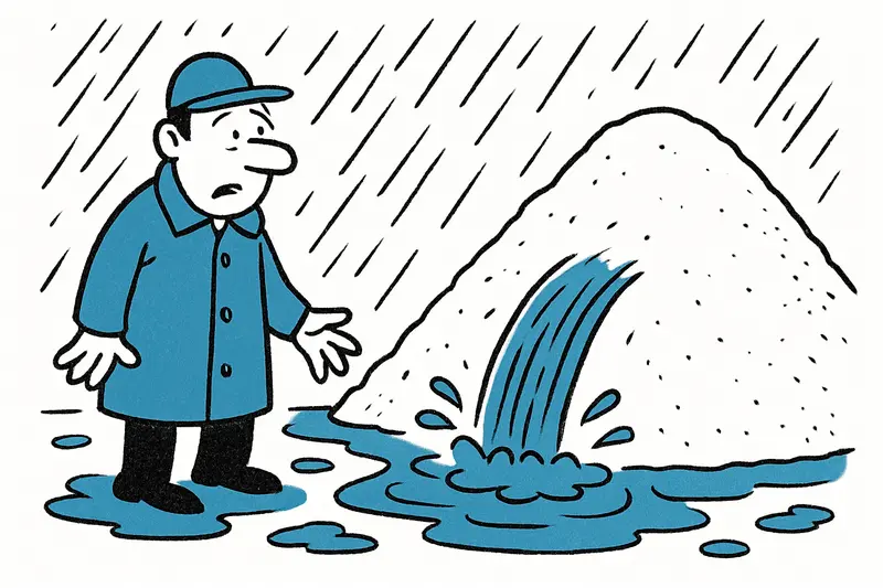 Lluvias intensas provocan una gran pérdida en las salinas de Ibiza: alrededor de 11.000 toneladas de sal