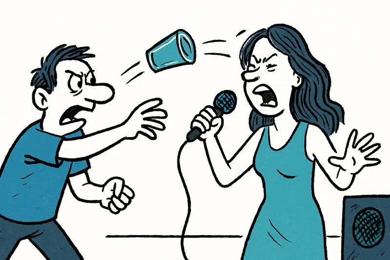 ¿Realmente antisocial? Lanzamiento de vaso alcanza a cantante — y por qué deberíamos mirar esto más de cerca