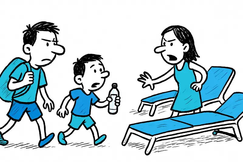 Piscinas como campo de batalla: cuando los niños deben reservar tumbonas por la mañana