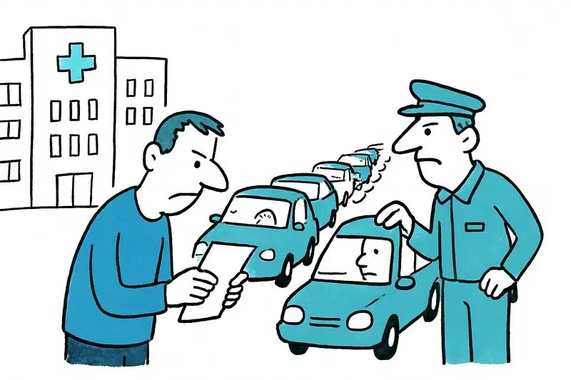 Cadena de multas frente a Son Espases: cuando los pacientes están más cerca de la multa que del consultorio