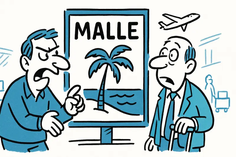 Controversia en el aeropuerto: lo que el cartel 'Malle' revela sobre la publicidad y el respeto
