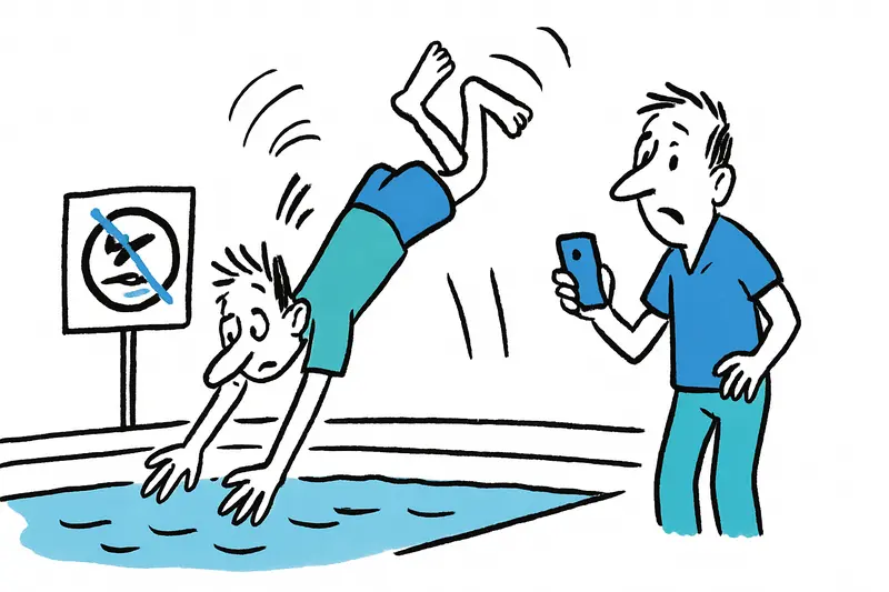 Salto de cabeza en 60 cm de agua: lo que el accidente en el Ballermann revela sobre responsabilidad, prevención y redes sociales