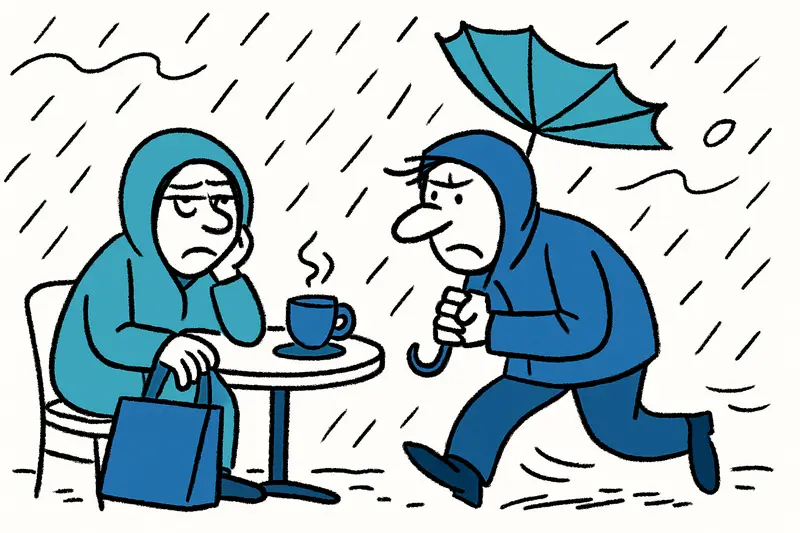 Breve intermedio primaveral: lluvia, viento y descenso notable de temperaturas en Mallorca