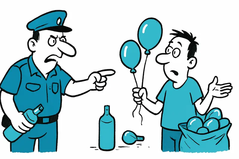 Óxido nitroso en el Ballermann: la policía encuentra botellas y globos — más preguntas que respuestas