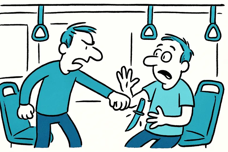 Ruidoso en el autobús, cuchillo en el brazo: lo que revela el ataque en Palma sobre la seguridad en el transporte público