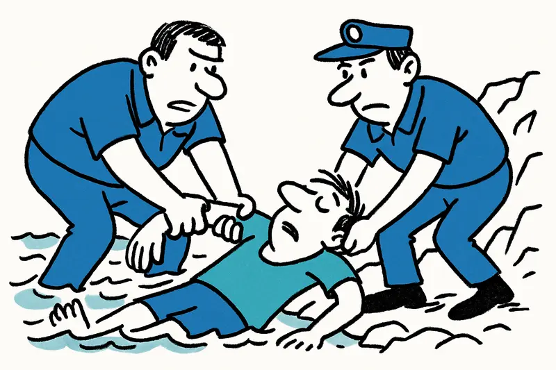 Rescate en Llucmajor: dos policías fuera de servicio sacan a un turista inconsciente del mar