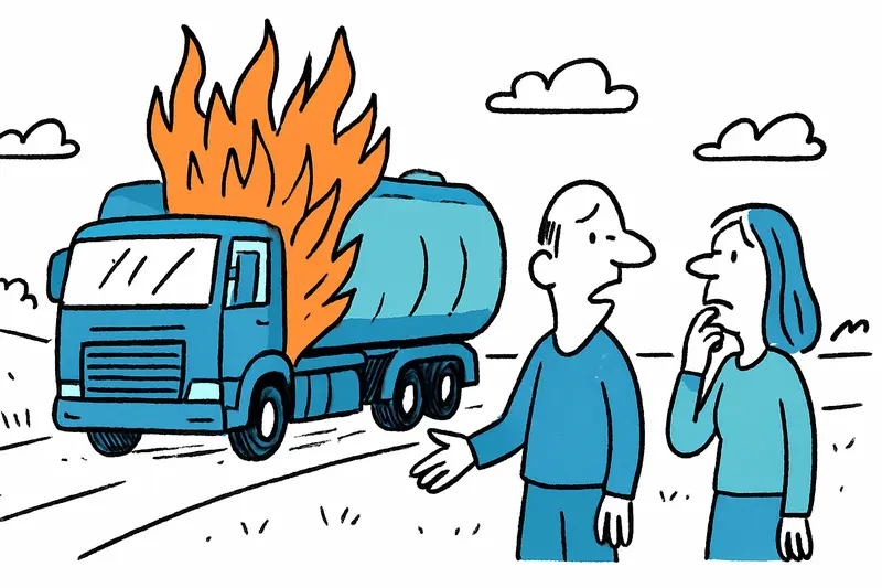 Camión se incendia en la carretera hacia Manacor – ¿qué nos dice sobre la seguridad vial?