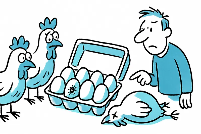 Ácaros en los huevos, cadáveres junto a gallinas vivas: verificación de la granja avícola en Manacor