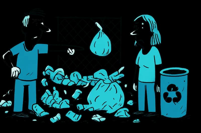 Basura por todas partes en la estación Consell–Alaró: por qué la suciedad no desaparece