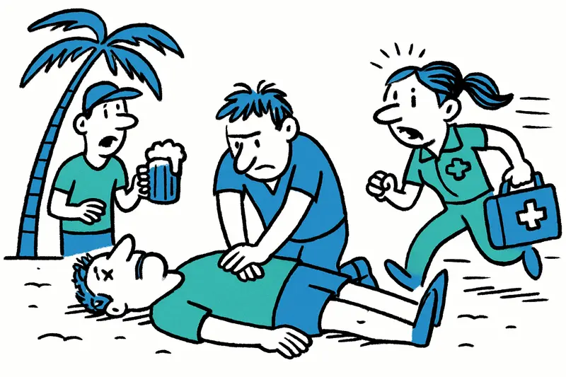 Emergencia en el Ballermann: paro cardíaco en Arenal — un examen de la realidad