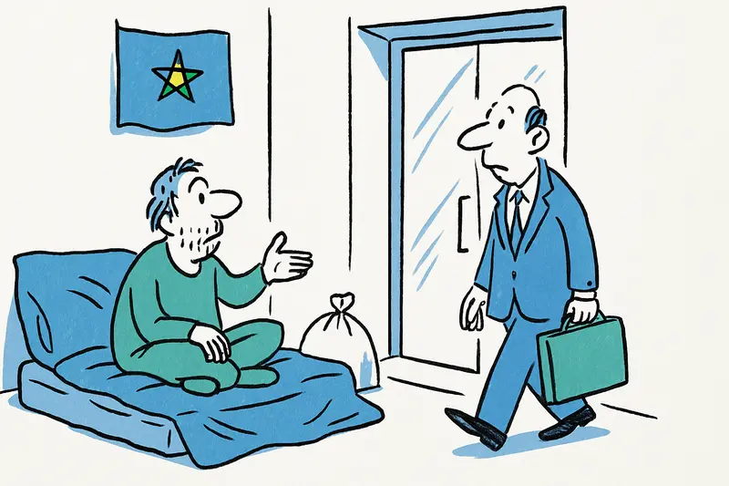 «Este es su lugar»: Personas sin hogar marcan la entrada de la oficina ciudadana en Palma